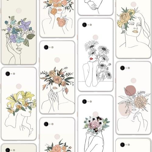 Ciciber Luxury Art Girl Vogue Case for Google Pixel 5 4 3 2 XL Soft Silicone Cover for Google Pixel 4a 3a XL Funda Coque Shell