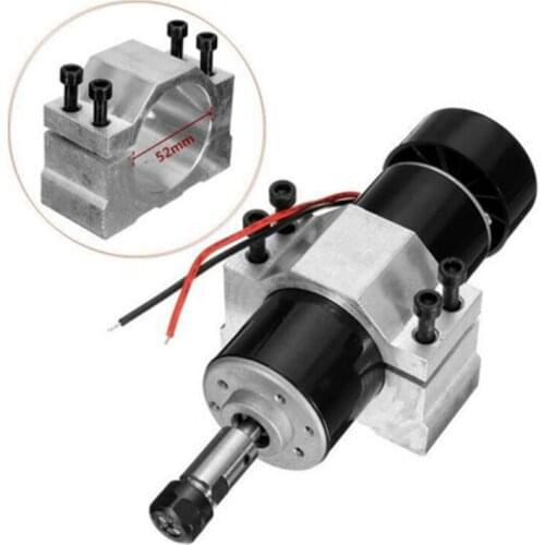 CNC ER11 DC 500W Air Cooled spindle motor 12000RPM Collet 52MM Diameter for Engraving Milling Spindle