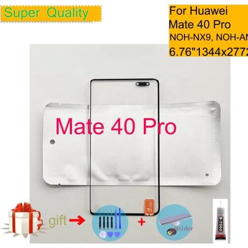 For Huawei Mate 40 Pro NOH-NX9 NOH-AN00 Touch Screen Panel Front Outer LCD Glass Lens Replacement