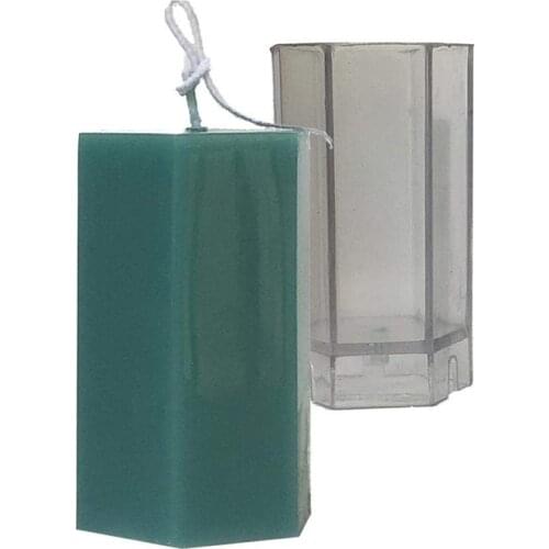 Candle Mold Hexagon Candle Mould Handmade Model DIY Aromatherapy Candle Making Moulds Shaping Molds DIY Craft Tools