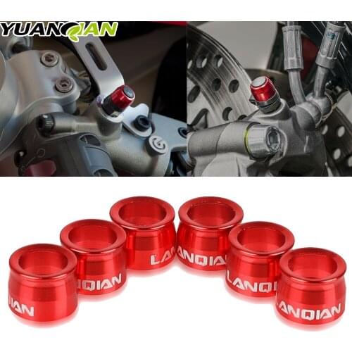 Motorcycle Billet Bleed Valve Cover Kit For APRILIA Dorsoduro 1200 RSV4 Factory/Racing Factory/RR RSV V2 1000 Tuono V4 1100R/RR