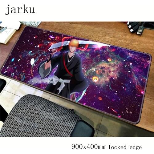 Ichigo Kurosaki mousepad gamer large 900x400mm gaming mouse pad home notebook pc accessories cheapest padmouse ergonomic mat