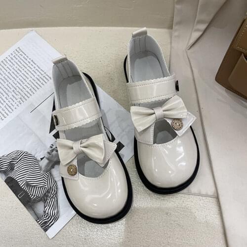 A Pedal Fashion Comfortable Japanese Womens Shoes 2021 Spring, Summer and Autumn New Mary Jane Shoes Retro British Style Shoes