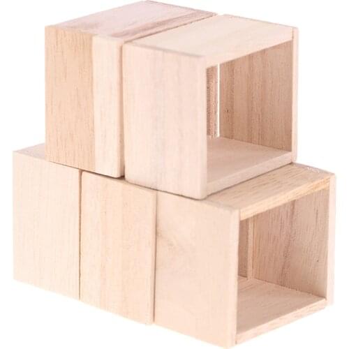 1:12 Dollhouse Miniature Wooden Storage Rack Display Shelf Stand Frame Cabinet For Dollhouse Docaration