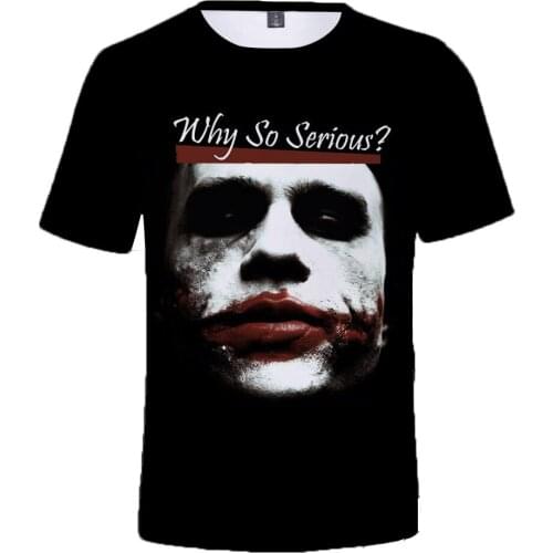 TJ Garment Thunderbolt Joker Face Mens clothing T-shirt Casual Women Tshirt Print Hip Hop T shirt Tops 3D Anime Sweatshirts Tee
