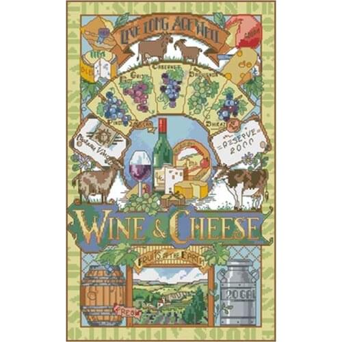 Wineries patterns Counted Cross Stitch 11CT 14CT DIY wholesale Chinese Cross Stitch Kits Embroidery Needlework Sets home decor