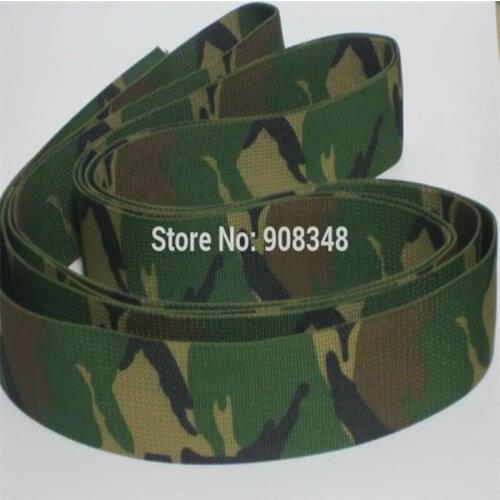 2" 50MM Width Thick Military Green Camouflage Nylon Webbing Ribbon For Belt Strap Garments Accessoires E334-2