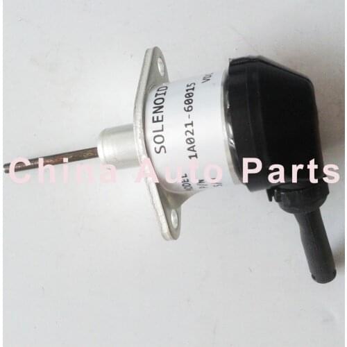 12V Fuel Stop solenoid 1A021-60015 for Kubota D1503 D1703 D1803 Excavator Mower