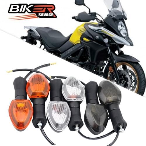 Front Rear Turn Signals SUZUKI V Strom 650 1000 DL GSXS GSX-S 1000S 750 GSR 750 Motorcycle Accessories Flashing Light Lens Cover