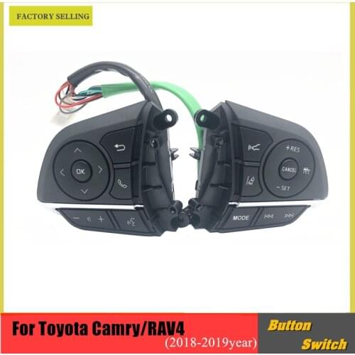 For Toyota Avalon Camry RAV4 2018 2019 Remote Cruise Control switch Car Steering Wheel Control Buttons switch