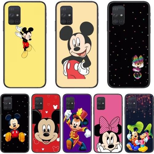Mickey Phone Case Hull For Samsung Galaxy A 50 51 20 71 70 40 30 10 E 4G 5G S Black Shell Art Cell Cover