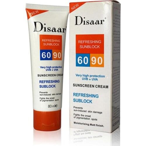 Disaar Sunscreen Sun Cream Spf 90 ++ Moisturizing Skin Skin Protection Face High Prevents Damage Care Sunblock Protect 80g I8M1