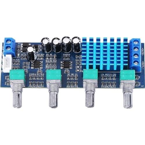 XH-M577 TPA3116D2 Audio High Power Tone Op Amps DC 12-24V Dual-channel Stereo 2 x 80W Digital Amplifier Board B4-003