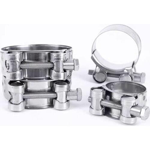 Automobile and motorcycle exhaust pipe stainless steel steel pipe hose clamp clip fixed clip universal pipe clamp