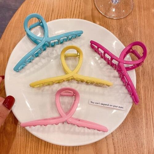 2021 New Barrettes Fashion Women Metal Hair Claws Hair Accessories Hairclips Hairpins Girls Wash Face Hairgrip Headwear Crab