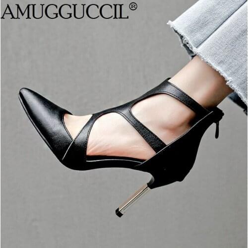 2021 New Plus Big Size 32-48 Black Leopard Zip Fashion Sexy High Heel Spring Summer Females Ladies Shoes Women Pumps D1247