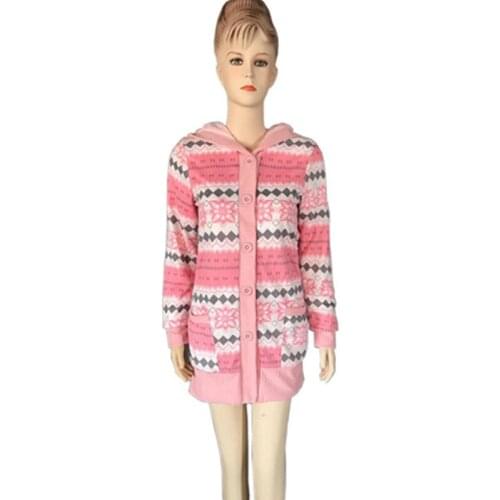 Women autumn fashion knitted long sweater plus thick velvet hooded cardigan pull femme