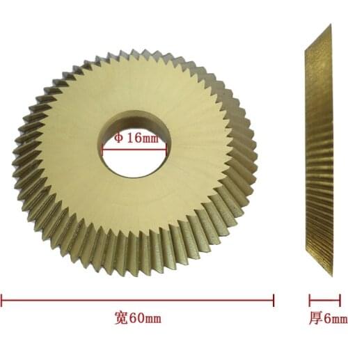 100% Wenxing NO:0110 Size 60 16 6 Key Cutters Blade Cutting Machine Tools Parts 218F 218E 218D