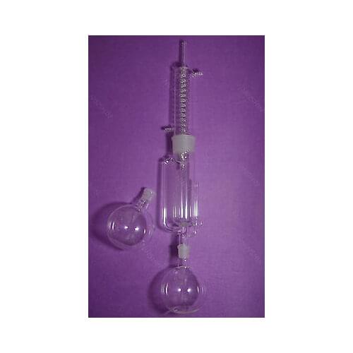 1000ML,glass Soxhlet Extractor with Graham Condenser,two 1000ML Glass Flasks