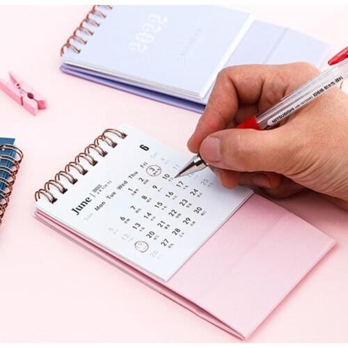 2022 Simple Morandi Mini Desktop Paper Simple Calendar Scheduler Daily Dual Organizer Agenda Yearly Planner Table K0N5