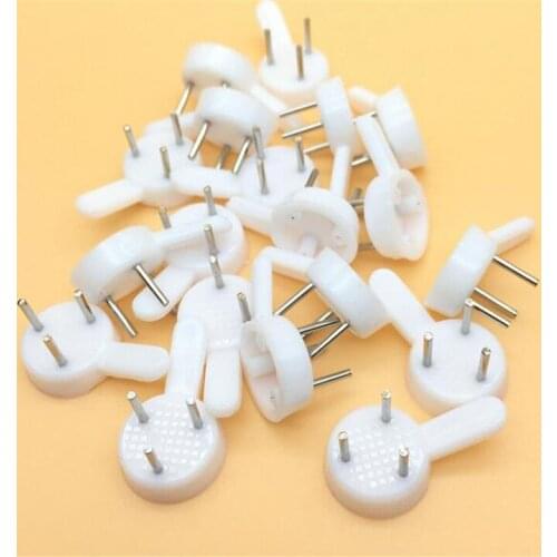 3000 pcs 25mm White Plastic Invisible Wall Mount Photo Picture Frame Nail Hook Hanger