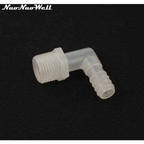 5pcs NuoNuoWell 1/2"-11mm 12mm 13mm 90 Angle Degre Elbow Connector Irrigation Aquarium Parts Fish Water Tank Hose Tube Fitting