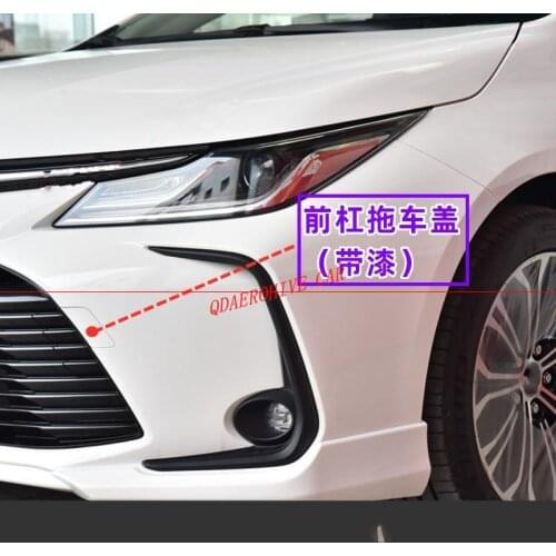 QDAEROHIVE Car Bumper Cover For Toyota Corolla 2019-2021 Front Bumper Towing Hook Cap Trailer Cover