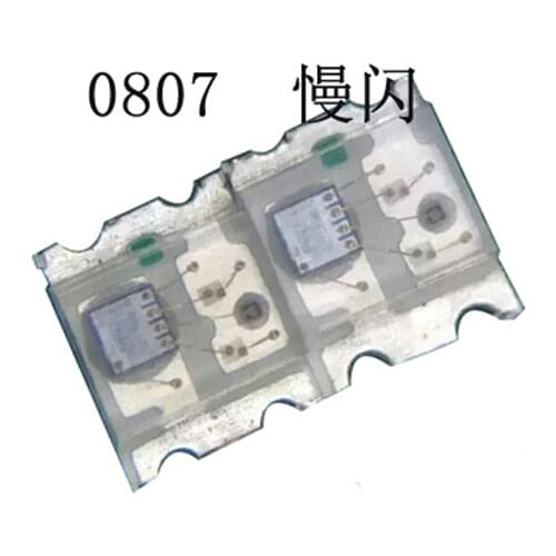 Free shipping 500PCS 2.0*1.8*0.8mm 2018 0805 0807 RGB SLOW FLASH lamp LED RED BLUE GREEN Automatic flash Light beads WHOLESALE