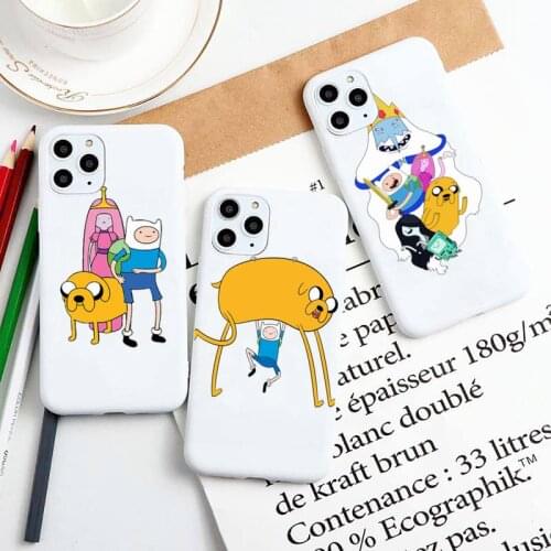 Adventure time Phone Case for iphone 11 Pro Max X XS Max XR Candy Color Soft Cover For iPhone 7 8 6 6S Plus Funda Cases