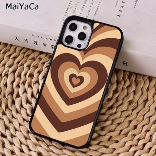 MaiYaCa Latte Love Coffee Heart coque Phone Case For iphone 11 12 mini Pro X XR XS MAX 6S 7 8 Plus 5S SE 2020 Cover coque Shell