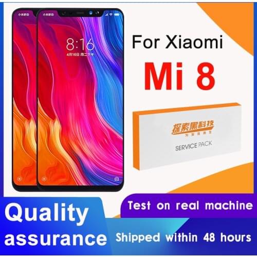 100% Tested 6.21'' OLED Display Replacement For Xiaomi Mi 8 LCD Touch Screen Digitizer Assembly For Xiaomi Mi8 M1803E1A Display