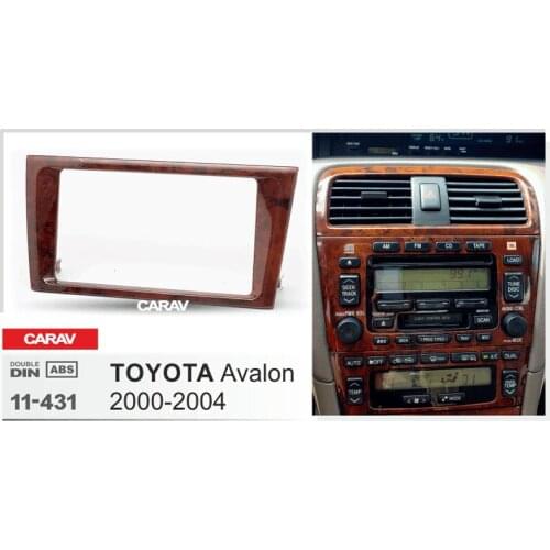 Double Din Fascia For TOYOTA Avalon 2000-2004 Radio DVD Stereo Panel Dash Mounting Installation Trim CARAV 11-431
