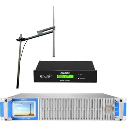 FMUSER 300W 350watt FM Broadcast Transmitter+FU-DV2 Antenna+Cable Set With Digital RDS Encoder Radio Data System Encoder For FM