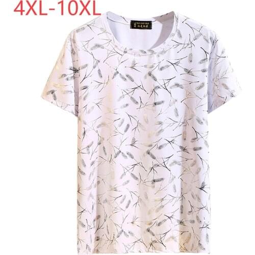 New Summer 4XL-10XL T Shirts Men 3D Printed Wheat Pattern O Neck Stretch Tops Clothing Casual Short Sleeve Streetwear Tee Shirts