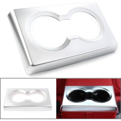 Chrome ABS Rear Row Cup Holder Frame Decoration Cover Trim For 2017 2018 2019 2020 Alfa Romeo Giulia Car Accessories Styling