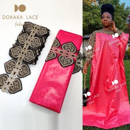 5+5 Yards Ribbon For Handicrafts Sewing Accessories And Bazin Riche Gextczer 2020 Nouveau African Lace High Quality Material