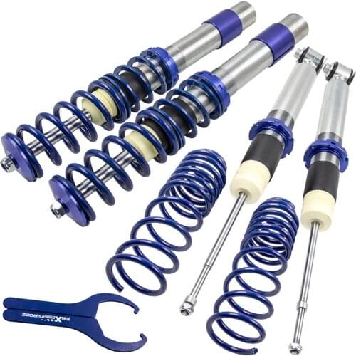 Free shipping Adj. Height Coilover Kit for BMW E39 5-Series Sedan 97-03 Shock Absorbers Blue