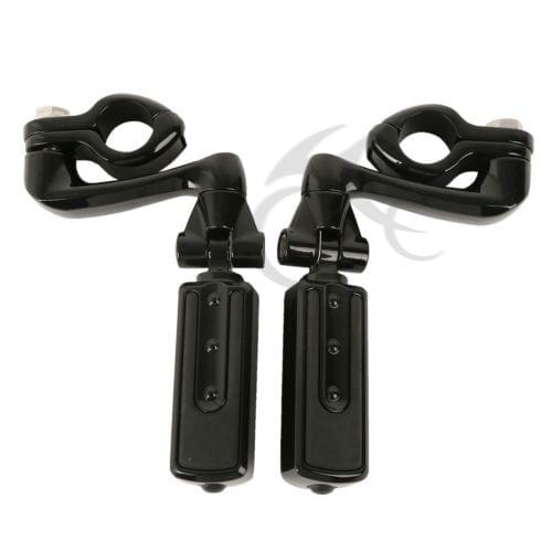 Motorcycle 32mm 1 1/4" FootPeg Mounting Bracket Mount For Harley Honda Suzuki Kawasaki