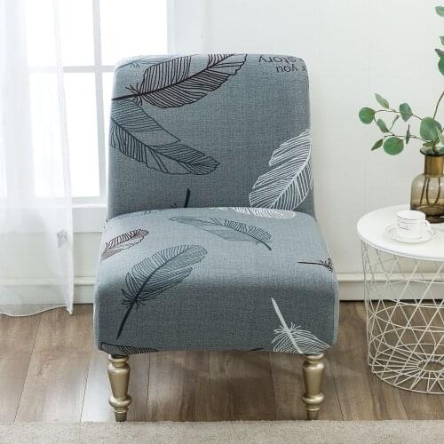 Modern Printing Soft Armless Chair Slipcovers Removable Barstool Protector Dustproof Decor Living Room Flexible Comfortable