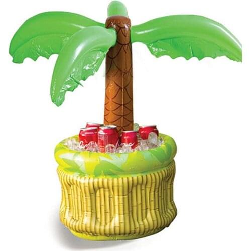 Inflatable Palm Tree Cooler Beer Drinks Ice Bucket Party Supplies For Summer Swimming Pool Themed Party, Inflatable Toy
