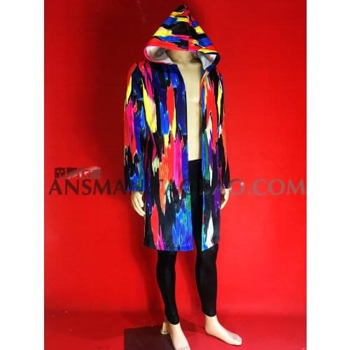Original GOGO Atmospheric Nightclub Bar Nightclub ds Mens Performance Costume Rainbow Party Sexy Costume