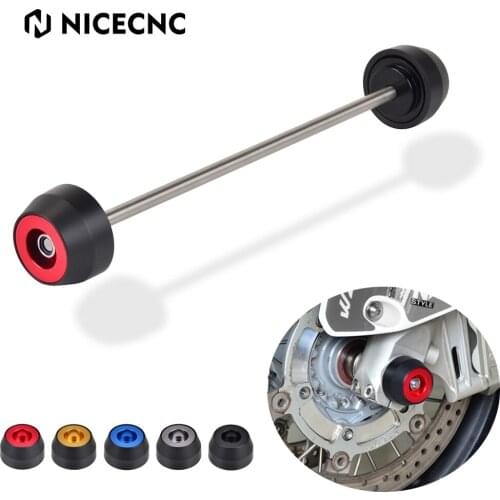 NICECNC Front Wheel Axle Fork Crash Sliders Guard Falling Protector For Ducati Monster 821 1200 /S 2014-2019 1200 R 2016-2019