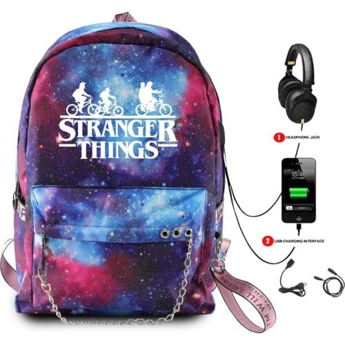 Hot Stranger Things Backpack Womens Backpack Mens Laptop Backpack School Bags for Teenage Girls Boys Backpack High Quality
