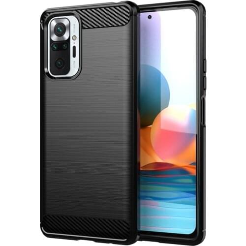 Carbon Fiber Bumper For Xiaomi POCO M3 Case For Poco M3 X3 F2 Pro Luxury Brush Soft Silicone Protective Phone Cover For POCO M3