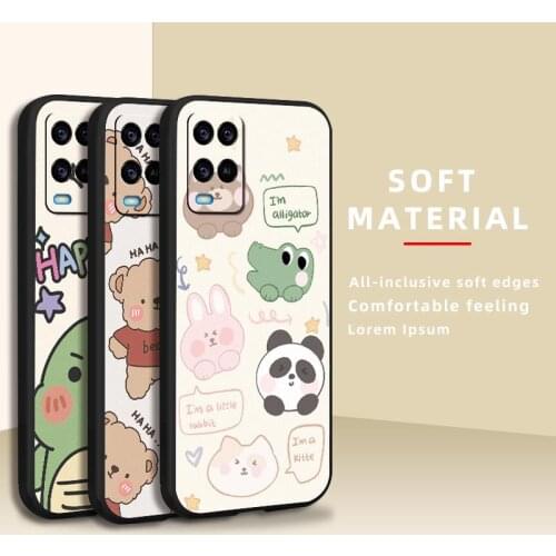 Shockproof Anti-knock Phone Case For OPPO A54 4G New Cartoon Soft Original Silicone Cute New Arrival