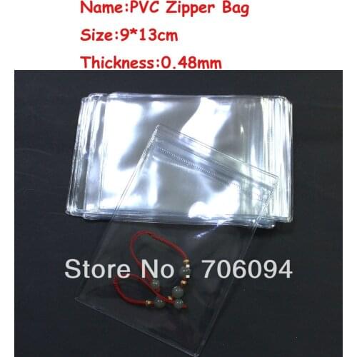 Size:9*13cm PVC Transparent plastic bags,PVC Zipper Plastic bag,Jewerly/Gift sealing bag,Thickness:0.48mm,Free Shipping