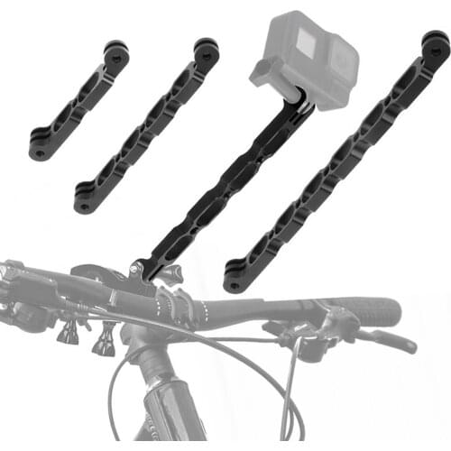 Adjustable Camera Extension Arm, Universal Aluminium Alloy Lengthened Rod Foldable Bracket Mount Holder for Sports Camera