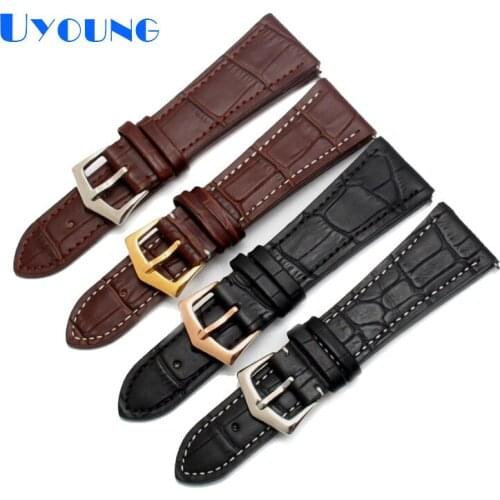 Leather 20mm watch strap waterproof fit 5146R/J 5227G/J 5296R replace Cowhide 22 mm watch band Genuine leather watch bracelet
