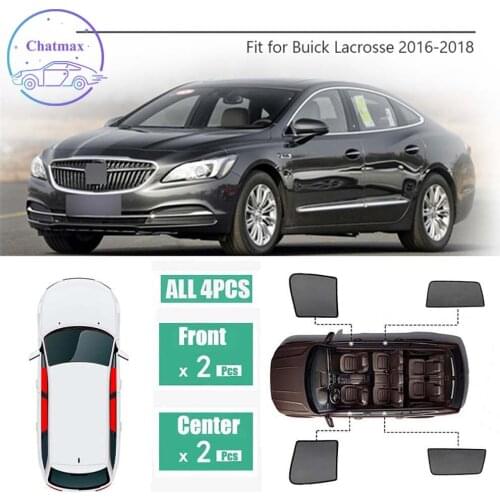 For Buick LaCrosse 2016-2018 Window Sunshade UV Protection Ray Blocking Mesh Visor Laser Black Net Yarn