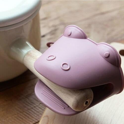 Silicone Anti-scalding Oven Gloves Mitts Potholder Kitchen BBQ Gloves Tray Pot Dish Bowl Holder Oven Handschoen Hand Clip